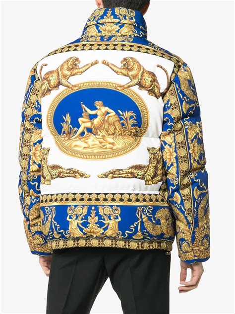 Versace puffer jackets for men